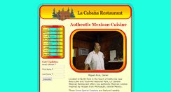 Desktop Screenshot of lacabanamexicanrestaurant.com